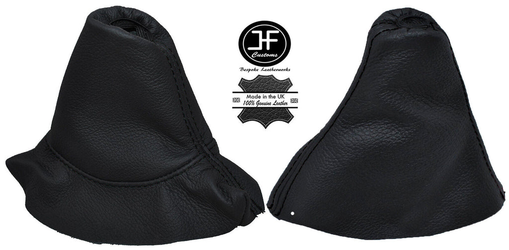 BLACK STITCH FOR PEUGEOT 308 2007-2012 6 SPEED BLACK GEAR GAITER + HANDBRAKE