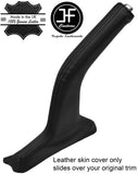 BLACK STITCHING REAL LEATHER HANDBRAKE GAITER FITS HYUNDAI SANTA FE 2006-2012