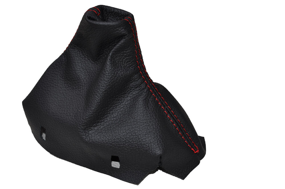 RED DOUBLE STITCH FITS MERCEDES C CLASS W204 AUTO 2007-2013 GEAR GAITER