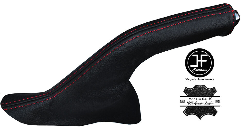 RED STITCHING LEATHER HANDBRAKE GAITER FITS HYUNDAI I20 2008-2014 CUSTOM NEW
