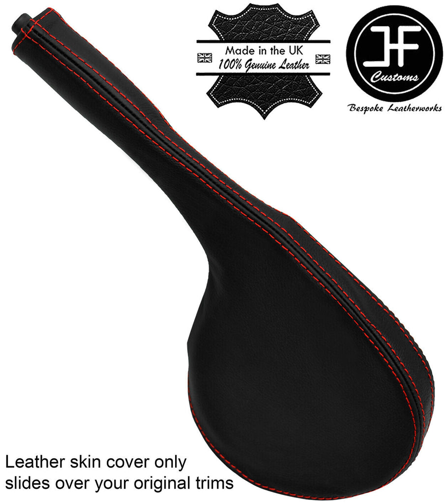 RED STITCH REAL LEATHER HANDBRAKE GAITER FITS PEUGEOT BOXER 2007-2014 CUSTOM NEW