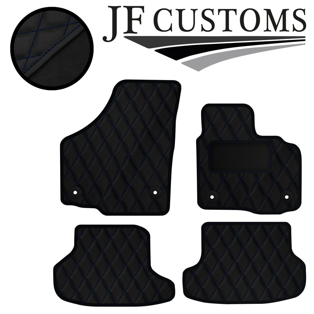 D BLUE DIAMOND VINYL 4XTAILORED FLOOR CARPET FOR GOLF MK6 CONVERTIBLE 09-14 JF1