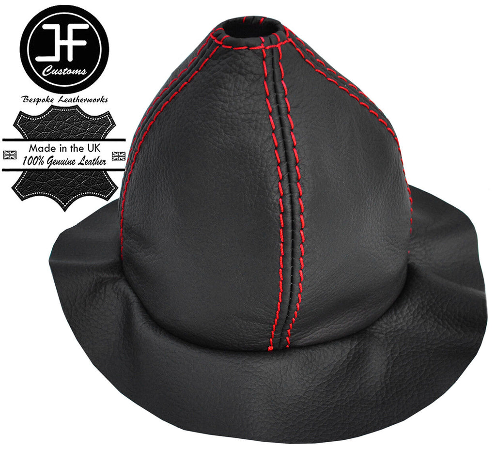 RED STITCH TOP GRAIN REAL LEATHER GEAR GAITER FITS VOLVO AMAZON 122 122S 120