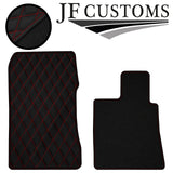 RED DIAMOND STITCH VINYL 4X TAILORED FLOOR CARPETS FOR HONDA LEGEND 06-21  JF1