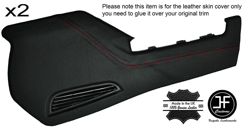 RED  STITCH 2X CONSOLE SIDE TRIM COVERS FITS RANGE ROVER VOGUE L322 07-12