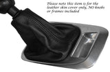 BLACK STITCHING LEATHER MANUAL GEAR GAITER FITS PEUGEOT 3008 5008 09-14