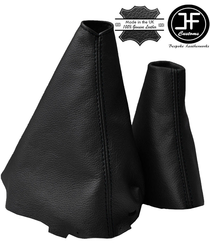 BLACK STITCH REAL LEATHER GEAR & HANDBRAKE GAITER FOR RENAULT LAGUNA III 08-15