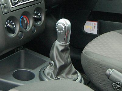 FITS FORD FIESTA MK6 FUSION GEAR GAITER REAL LEATHER III CUSTOM NEW MADE IN UK