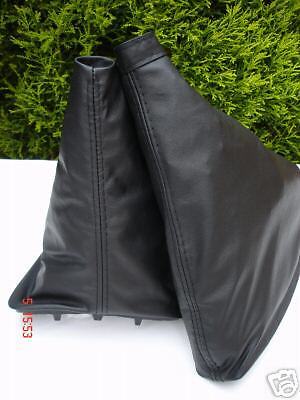 FITS RENAULT LAGUNA MK2 GEAR & HANDBRAKE GAITER REAL LEATHER CUSTOM NEW
