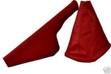 FITS AUDI A3/S3 RED LEATHER GEAR & HANDBRAKE GAITER  96-03 CUSTOM NEW MADE IN UK