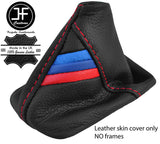RED STITCH TRI STRIPE TOP GRAIN LTHR AUTOMATIC GAITER FOR BMW 5 E60 E61 03-07