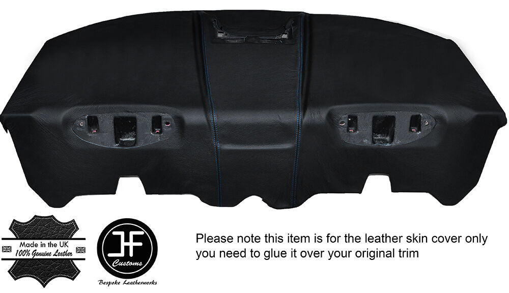 BLUE STITCH REAR PARCEL SHELF LEATHER COVER FITS ALFA ROMEO GTV 916 PHASE 2