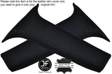 BLACK STITCH 2X LOWER B PILLAR LEATHER COVERS FITS ROVER 25 MG ZR 1999-2005