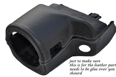 GREY STITCHING FITS MG MGF MGTF 95-05 STEERING WHEEL SHROUD LEATHER COVER ONLY