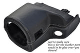 GREY STITCHING FITS MG MGF MGTF 95-05 STEERING WHEEL SHROUD LEATHER COVER ONLY