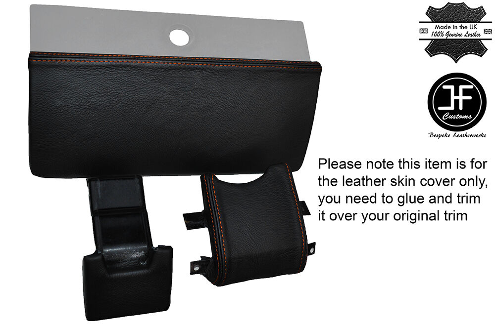 ORANGE STITCHING 3X DASH TRIM LEATHER SKIN COVERS FITS VW BEETLE CLASSIC 1303