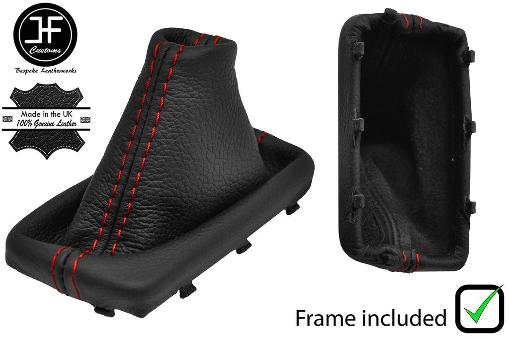 RED STITCH LEATHER AUTOMATIC GEAR+PLASTIC FRAME FOR KIA CEE'D CEED 12-18