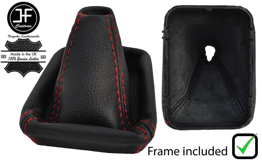 RED STITCH LEATHER MANUAL GEAR WITH PLASTIC FRAME FOR MERCEDES SLK R170 96-04