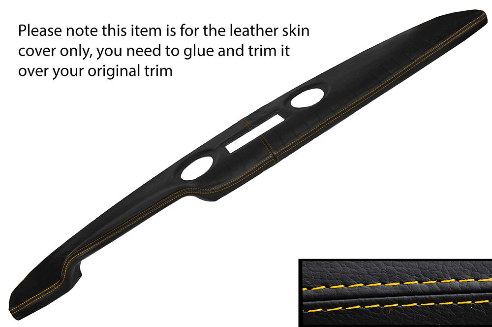 YELLOW STITCH PRE AIRFLOW TOP DASH DASHBOARD LEATHER COVER FITS FORD CORTINA MK1