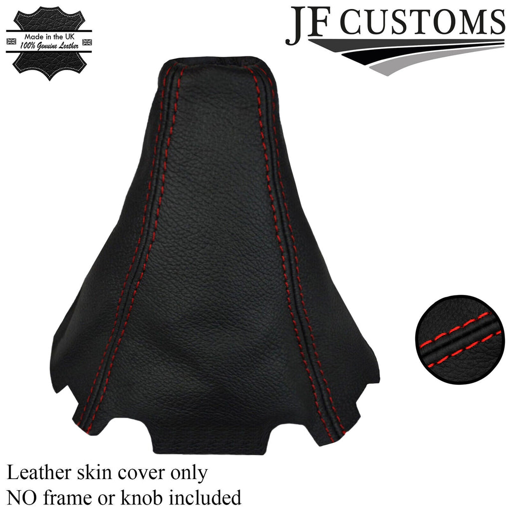 RED STITCH FITS MAZDA 5 2005-2010 GENUINE LEATHER GEAR STICK GAITER GAITOR