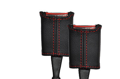 red stitch FITS VOLKSWAGEN PASSAT 97-00 2X FRONT SEAT BELT STALK COVERS