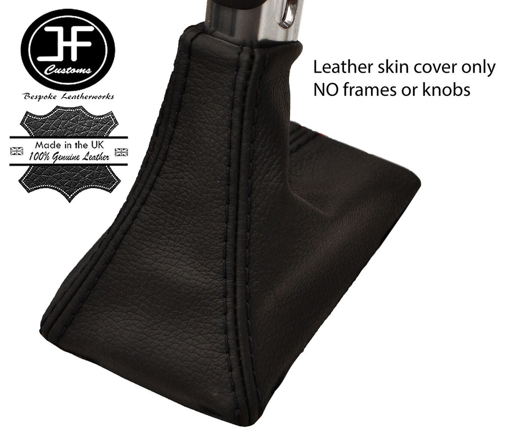 BLACK STITCHING LEATHER AUTO AUTOMATIC GEAR GAITER FITS PORSCHE MACAN 2014-2017