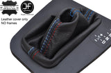 BLUE & TRI STITCH REAL LEATHER AUTOMATIC GEAR GAITER FOR BMW E46 99-05