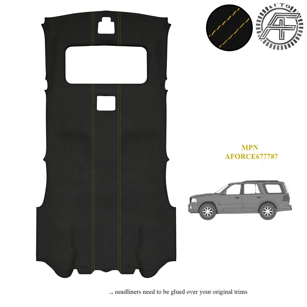 LUXE SUEDE HEADLINER COVER FITS LINCOLN NAVIGATOR MK2 02-06 MADE IN UK