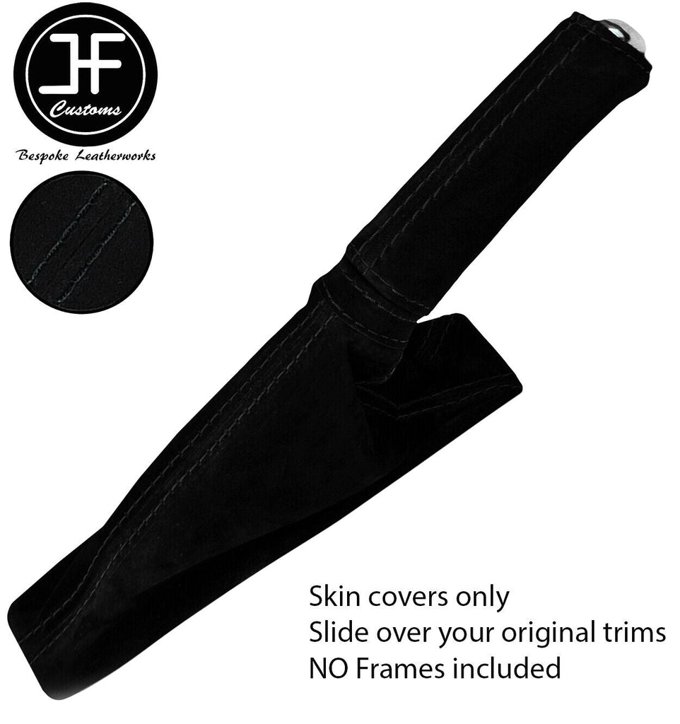 BLACK STITCH HANDBRAKE GAITER SUEDE COVER + HANDLE FITS ALFA ROMEO 156 98-02