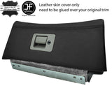BLACK GLOVE BOX LID TOP GRAIN LEATHER COVER FITS FORD MUSTANG 94-98 CUSTOM NEW