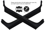BLACK STITCH 2X A POST PILLAR TRIM LEATHER COVERS FITS PORSCHE 928 S2 S4
