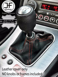 RED STITCHING MANUAL LEATHER GEAR STICK GAITER FITS ALFA ROMEO 159 2005-2011