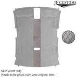 DSG2 D RED STITCH L GREY LUXE SUEDE HEADLINER COVER FOR AUDI A3 RS3 13-20 SALOON