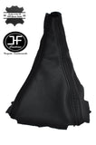 BLACK STITCHING MANUAL LEATHER GEAR GAITER FITS MITSUBISHI ECLIPSE 1995-1999