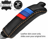 BEIGE STITCH TRI STRIPE HANDBRAKE HANDLE LEATHER COVER FOR BMW SERIES E46 99-05