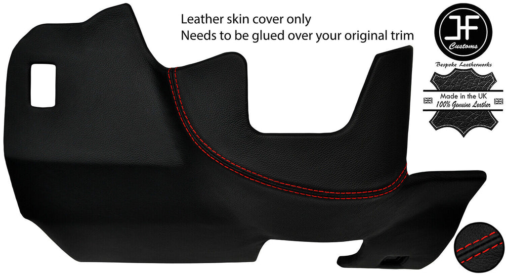 RED STITCH UNDER STEERING KICK PANEL TRIM LEATHER COVER FITS BMW 5 E28 81-87