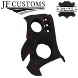 RED STITCH LEATHER 2X SPEAKER VENT DASH SILL COVERS FOR LOTUS ELISE S2 01-06