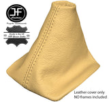 BEIGE REAL LEATHER MANUAL GEAR GAITER FOR VW NEW BEETLE 1998-2011 CUSTOM NEW