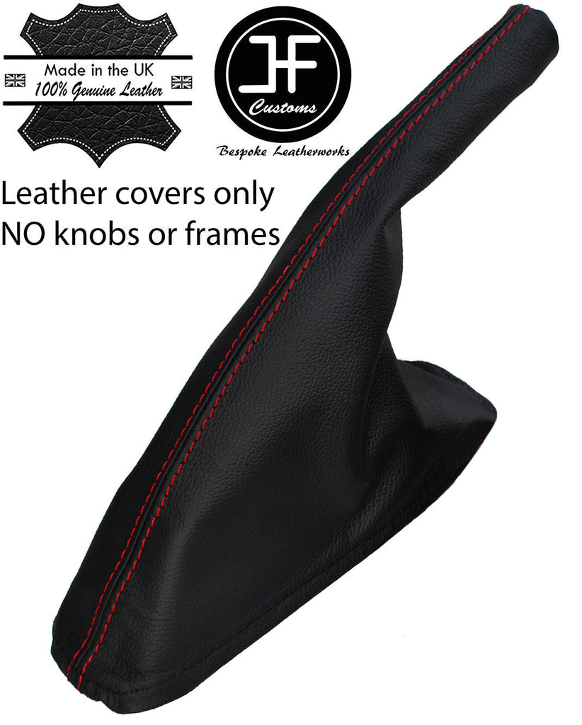 RED STITCH REAL LEATHER HANDBRAKE GAITER FITS SEAT IBIZA CORDOBA 6K 1993-1999