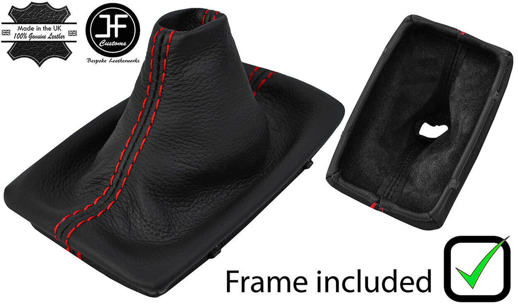 RED STITCH LEATHER AUTOMATIC GEAR + PLASTIC FRAME FOR MERCEDES GLK X204 08-15