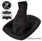 RED STITCHING LEATHER GEAR GAITER FITS FIAT 500X 500 X 2014-2017 MANUAL