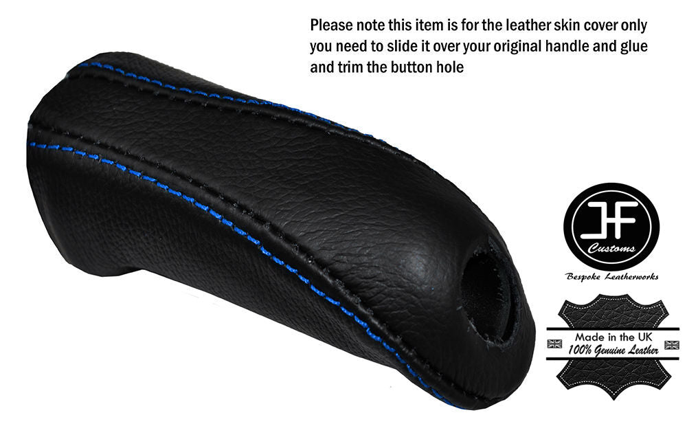 BLUE STITCH HANDBRAKE HANDLE COVER FOR BMW 4 SERIES F32 F33 F36 F82 F83 13-16