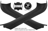 BLACK STITCH 2X A PILLAR LEATHER COVERS FOR PORSCHE CARRERA 911 996 CONVERTIBLE