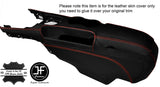 RED STITCH CENTRE CONSOLE ARMREST LTHR COVERS FITS FORD MUSTANG 15-17 STYLE 2