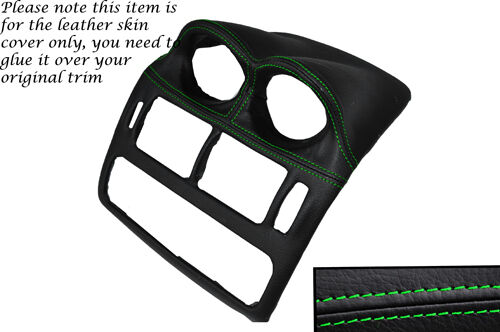 GREEN STITCH CENTRE DASH UPPER SURROUND LEATHER COVER FITS MITSUBISHI FTO 94-01