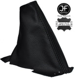 BLACK DOUBLE  STITCH FOR VOLVO S60 2000-2007 HANDBRAKE GAITOR COVER LEATHER