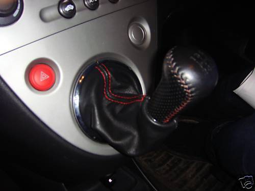 FITS HONDA CIVIC TYPE R GEAR GAITER SHIFT BOOT RED STITCHIN CUSTOM NEW