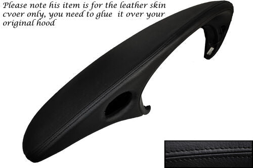 BLACK STITCH DASH SPEEDO LEATHER COVER FITS PORSCHE CARRERA 996 1997-2004