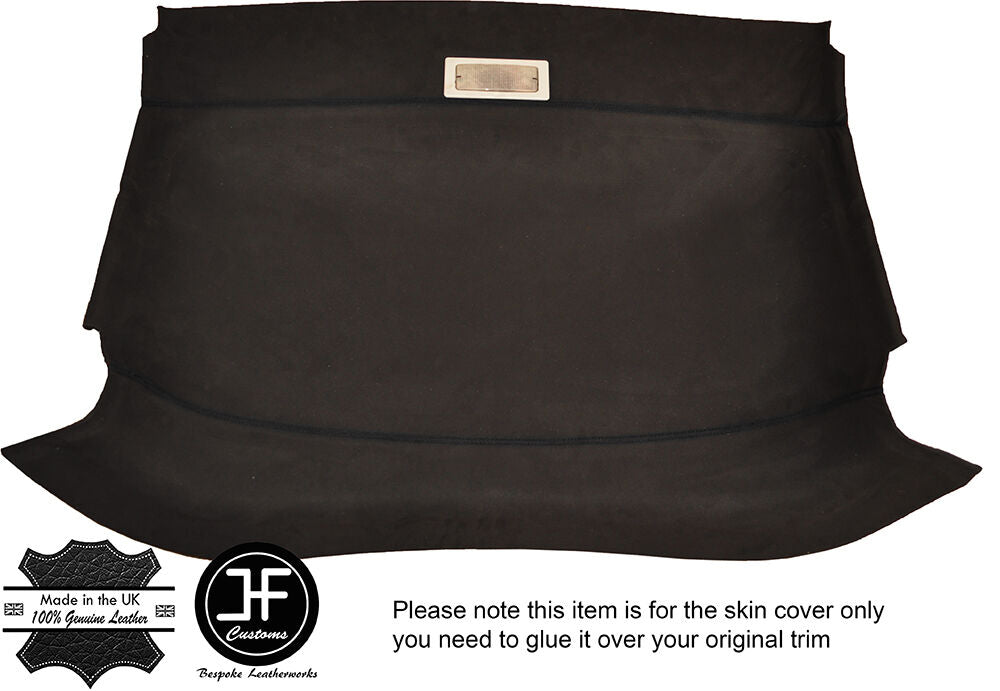 BLACK STITCH FRONT ROOF HEADLINING LUXE SUEDE COVER FITS VW CADDY VAN MK2 95-04