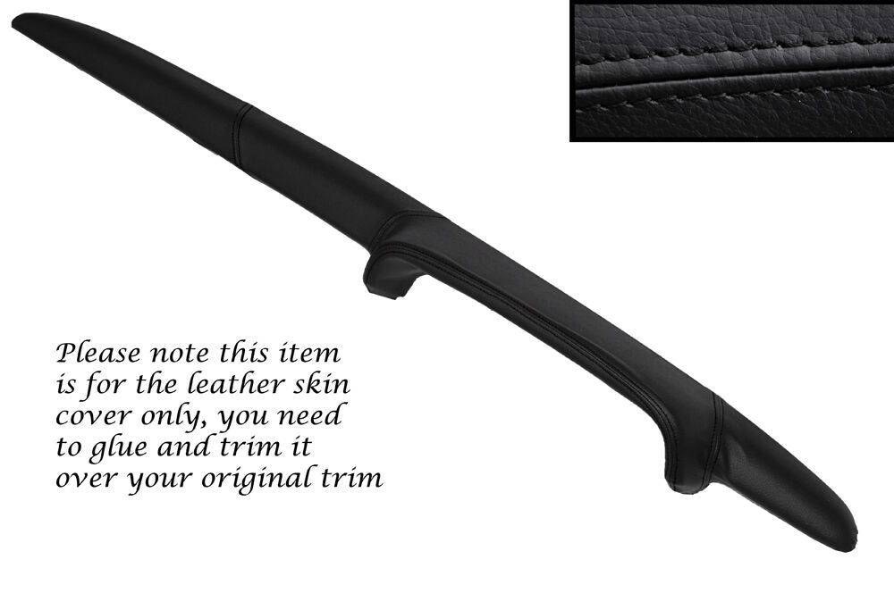 BLACK STITCH TOP DASH DASHBOARD LEATHER SKIN COVER FITS FORD ESCORT MK2 MEXICO